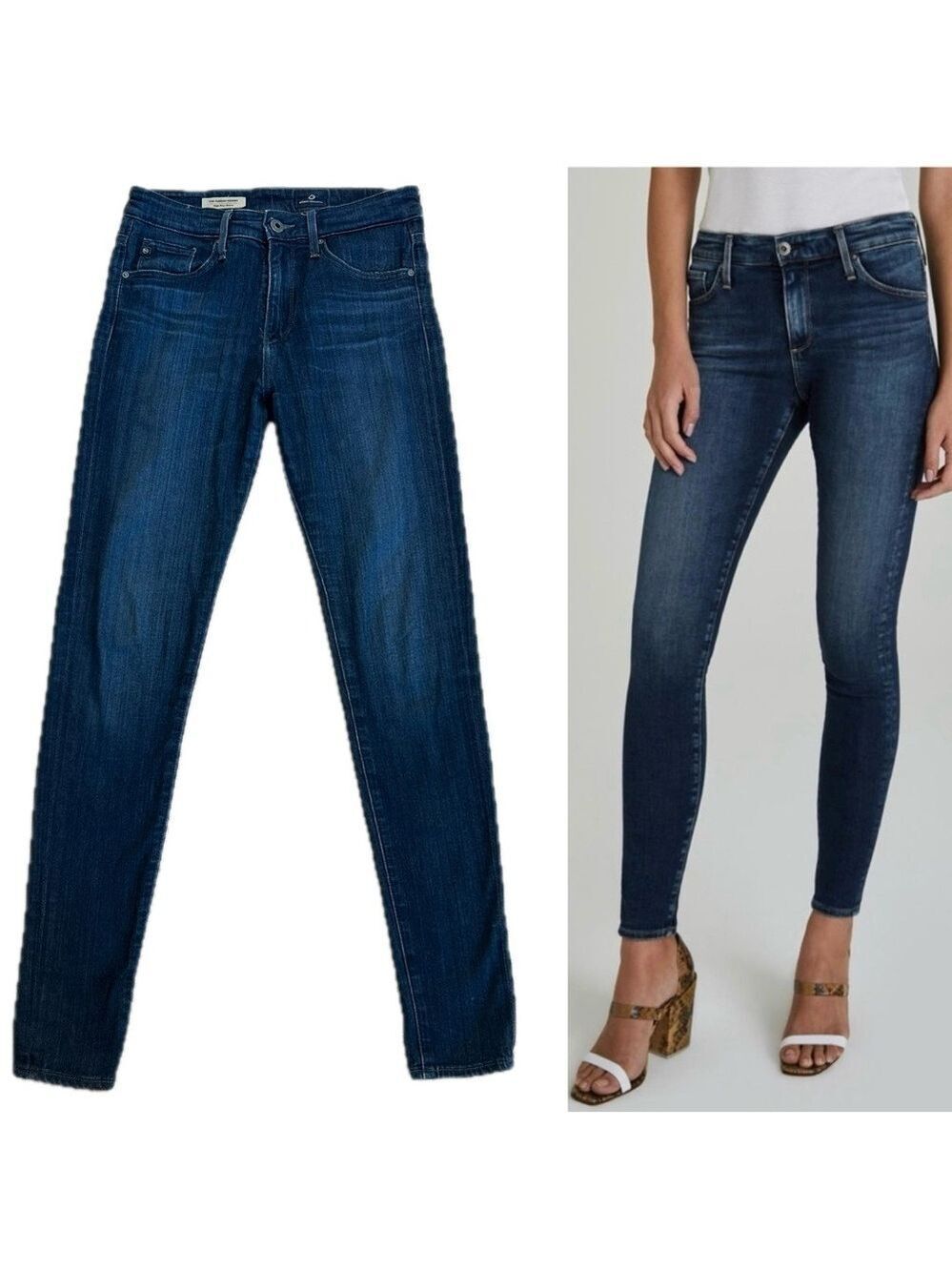 AG Adriano Goldschmied farrah skinny high rise skinny denim jeans Sz 26